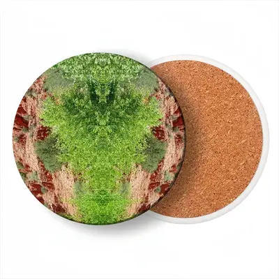 Many Faces Of Sedona Ceramic Coaster (Round)