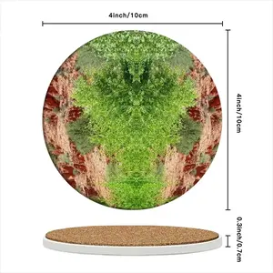 Many Faces Of Sedona Ceramic Coaster (Round)