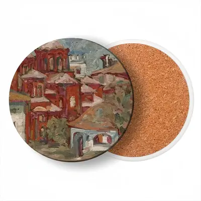 Athos - Vatopedi Ceramic Coaster (Round)