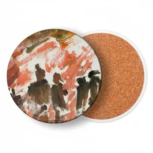 Sumedru I Ceramic Coaster (Round)