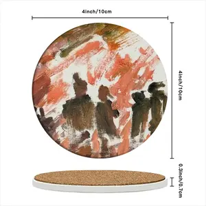 Sumedru I Ceramic Coaster (Round)