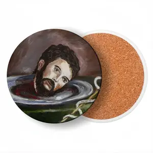 Saint John Ceramic Coaster (Round)