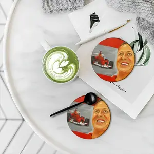 Michael Ceramic Coaster (Round)