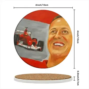 Michael Ceramic Coaster (Round)