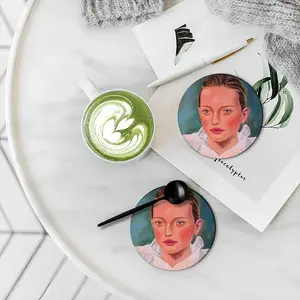 Anastasia Ceramic Coaster (Round)