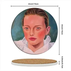 Anastasia Ceramic Coaster (Round)