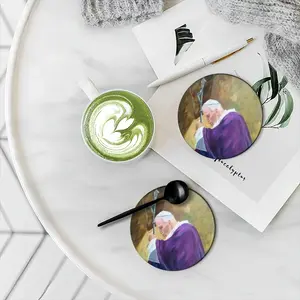 Johan Paulus Ii Ceramic Coaster (Round)