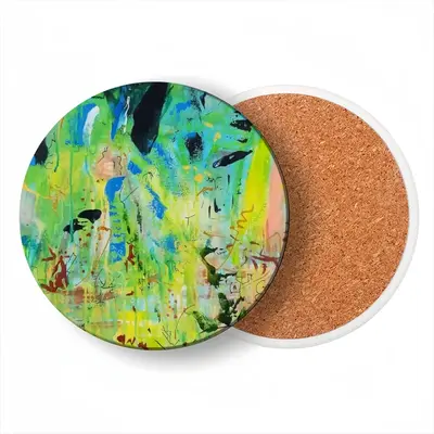 Nature Grows In You Ceramic Coaster (Round)