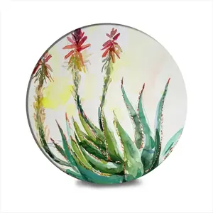 Aloe Ceramic Coaster (Round)