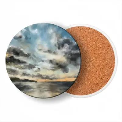 Eternal Glow Ceramic Coaster (Round)