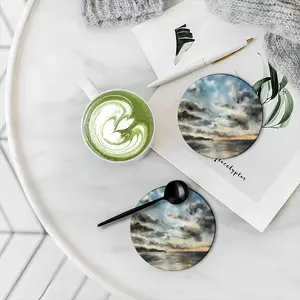 Eternal Glow Ceramic Coaster (Round)