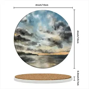 Eternal Glow Ceramic Coaster (Round)