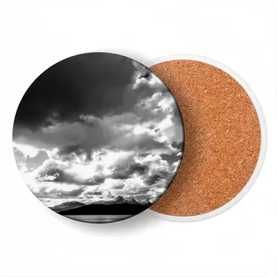 Snowy Ben Hope Ceramic Coaster (Round)