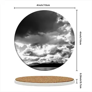 Snowy Ben Hope Ceramic Coaster (Round)