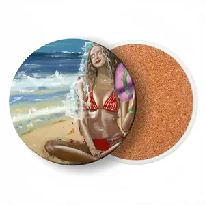 The Sea’S Bride Ceramic Coaster (Round)