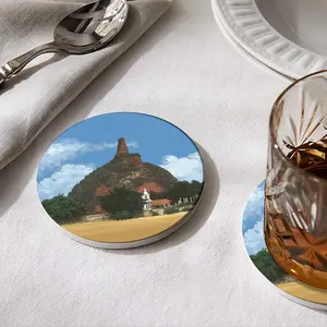 Heritage And Nature Ceramic Coaster (Round)