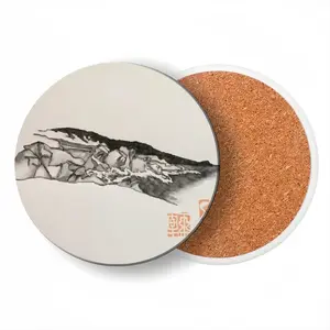 Sea Ranch 2 Ceramic Coaster (Round)