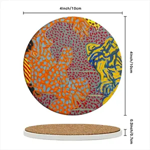 Those Two Again Ceramic Coaster (Round)