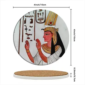 Creating History Ceramic Coaster (Round)