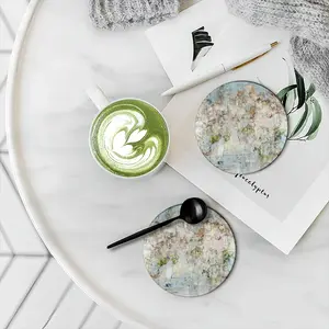 Strokes 10 Ceramic Coaster (Round)