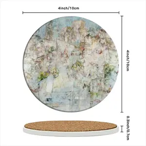 Strokes 10 Ceramic Coaster (Round)