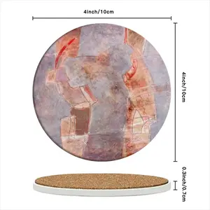 #2 Figures Ceramic Coaster (Round)