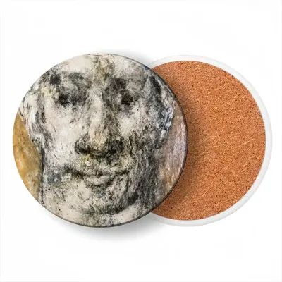 Face 4 Ceramic Coaster (Round)