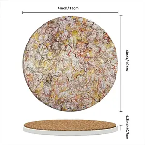 Strokes 11 Ceramic Coaster (Round)