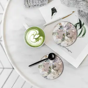 Strokes 7 Ceramic Coaster (Round)