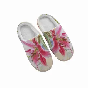 Men Poetry Of Flowers Winter Cotton Slippers