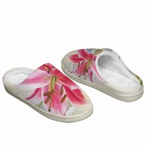 Men Poetry Of Flowers Winter Cotton Slippers