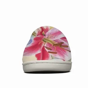 Men Poetry Of Flowers Winter Cotton Slippers