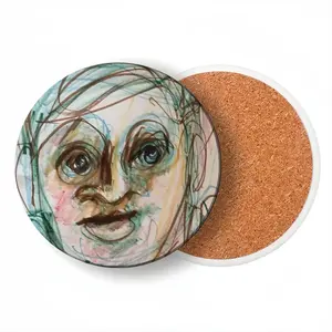 Moving On Ceramic Coaster (Round)