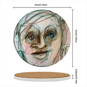 Moving On Ceramic Coaster (Round)