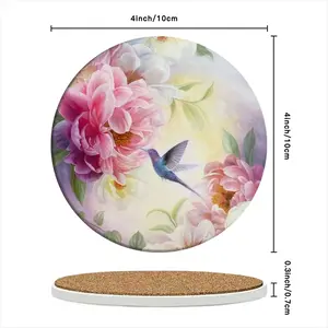 Weightlessness Ceramic Coaster (Round)