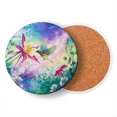 Blossoming Of Life Ceramic Coaster (Round)