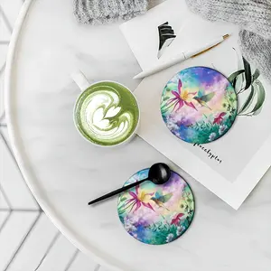 Blossoming Of Life Ceramic Coaster (Round)