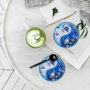 The Energy Of Life Ceramic Coaster (Round)