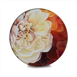 Roses Ceramic Coaster (Round)