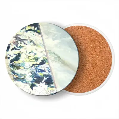 Nature Vs Culture Ceramic Coaster (Round)