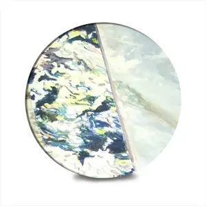 Nature Vs Culture Ceramic Coaster (Round)