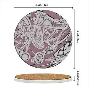 Corrosion 1 Ceramic Coaster (Round)