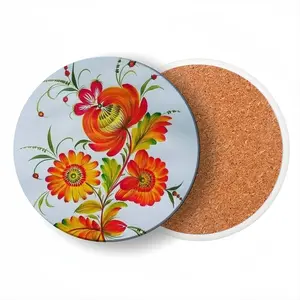 Delighted Ceramic Coaster (Round)