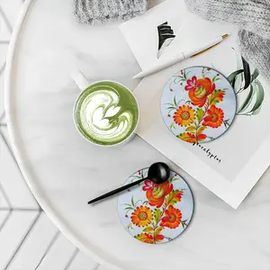 Delighted Ceramic Coaster (Round)