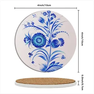 Slender Hope Ceramic Coaster (Round)