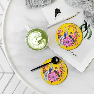 Passion And Love Ceramic Coaster (Round)