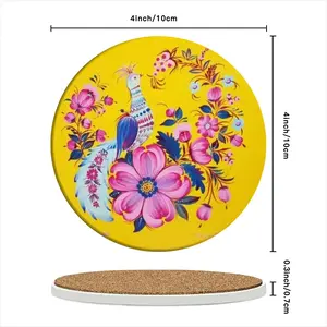 Passion And Love Ceramic Coaster (Round)