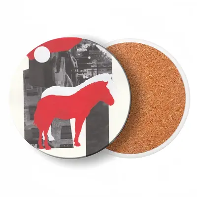 Wwf Przewalskis Horse Ceramic Coaster (Round)