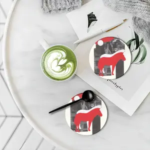 Wwf Przewalskis Horse Ceramic Coaster (Round)