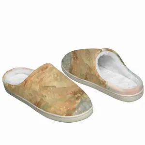 Men Gold Station Winter Cotton Slippers